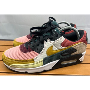 Nike Women's Air Max 90 Multi-Corduroy Shoes - Bronzine (FB8455-001) Size 9.5